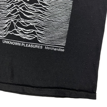 Load image into Gallery viewer, Vintage 90s Joy Division Unknown Pleasures merchandise YOUTH graphic band tee (YL/WS)