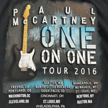 Load image into Gallery viewer, 2016 Paul McCartney One on One tour music lot tee (L)