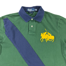 Load image into Gallery viewer, Vintage polo Ralph Lauren double horse stripe polo shirt (M)