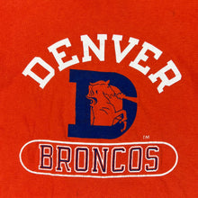 Load image into Gallery viewer, Vintage 80s Champion blue bar Denver Broncos old logo tee (M)