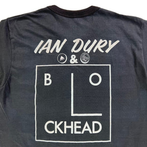 Vintage 70s 80s Blockhead Ian Dury & sex & drugs & rock & roll band tee (M/L)