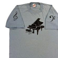 Load image into Gallery viewer, Vintage 80s Piano “Musicians are sound people” faded tee (L)