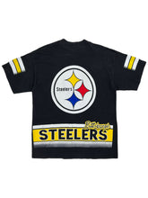 Load image into Gallery viewer, Vintage 90s Pittsburgh Steelers NFL all over print AOP tee (XL)