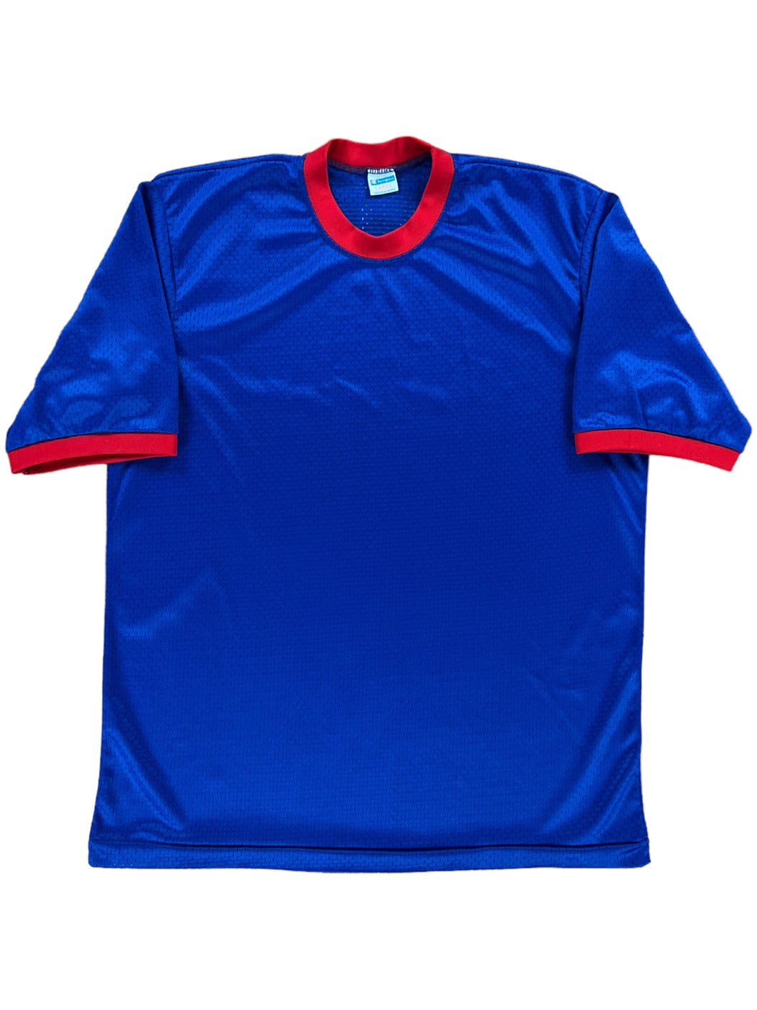 Vintage 70s Champion blue bar blank football jersey (L)