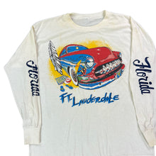 Load image into Gallery viewer, Vintage 80s automobile car Ft. Lauderdale Florida long sleeve tee (L)