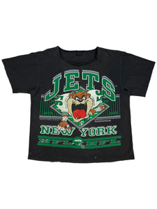 Vintage 1992 Changes New York Jets Taz Tasmanian Devil chopped neck tee (XL)