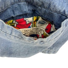Load image into Gallery viewer, Vintage 80s Comic Strip lined denim jean jacket (XL)