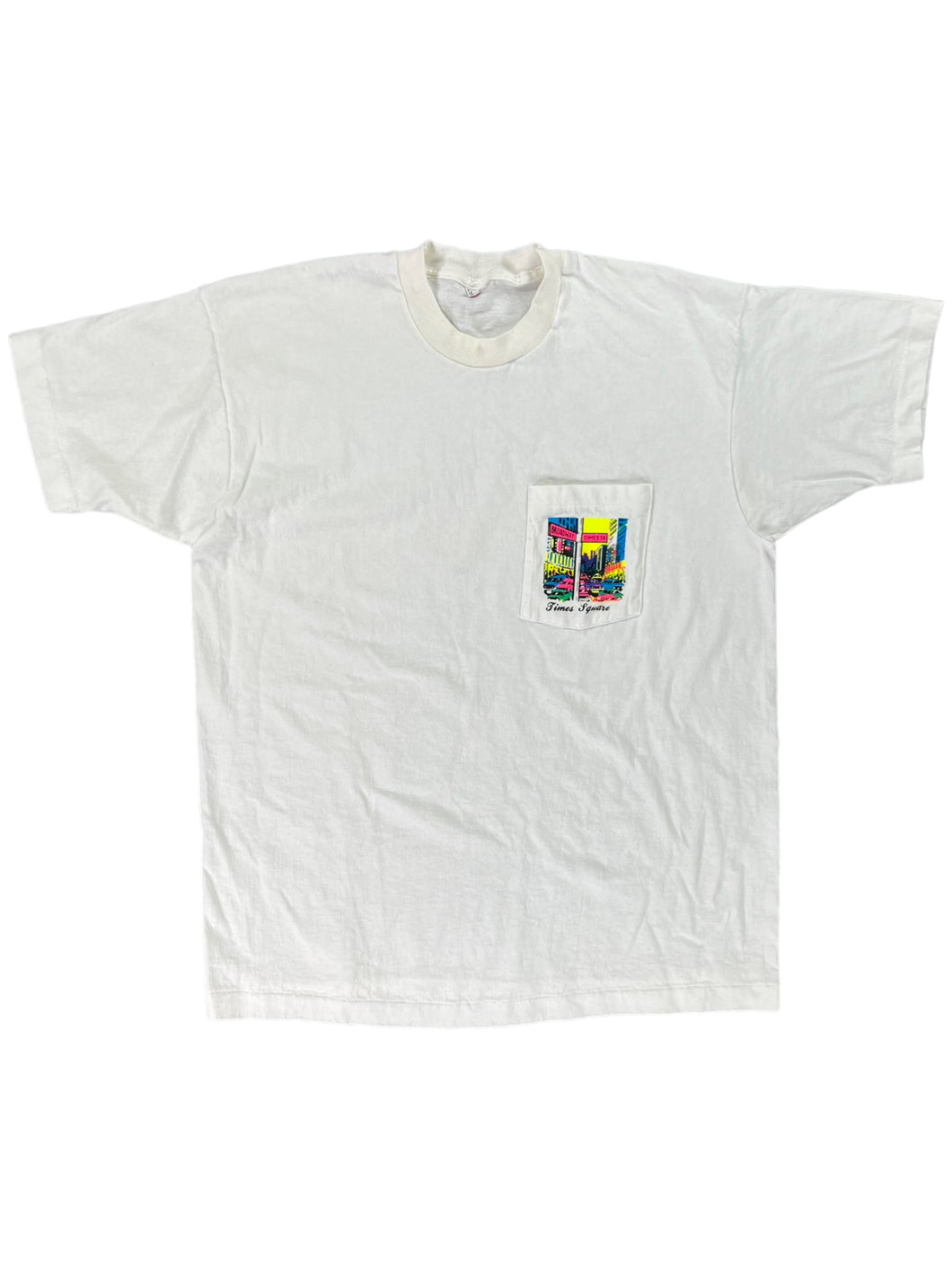 Vintage 90s New York City NYC Times Square pocket tee (XL)