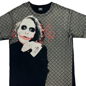 2008 The Joker Heath Ledger joker The Dark Knight all over print AOP tee (XL)