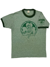 Load image into Gallery viewer, Vintage 1983 shamrock five mile USA Olympics natural light faded green ringer tee (M/L)