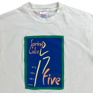 Vintage 1995 Spring Lake Five K 5K running race art tee (L)