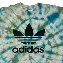 Load image into Gallery viewer, Vintage 90s Adidas trefoil logo tie dye tee (L)
