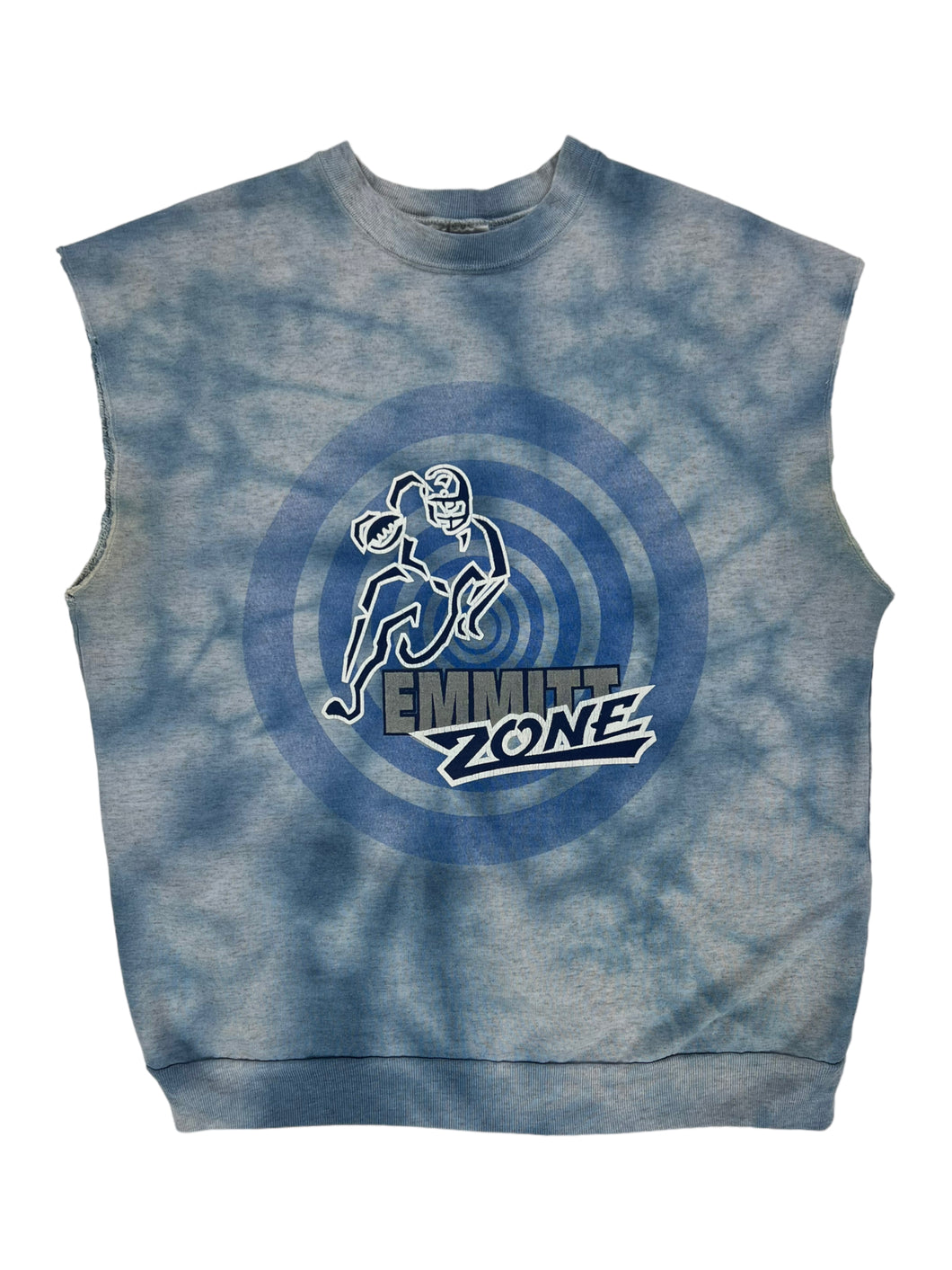 Vintage 90s Starter Dallas Cowboys Emmitt Smith Zone tie dye chopped sweatshirt (XL)