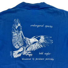 Load image into Gallery viewer, Vintage 90s Anvil Save the wolf endangered species bald Eagle animal tee (L)