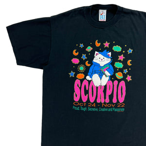 Vintage 2000s Scorpio astrology zodiac sign October 24 - November 22 tee (XL)