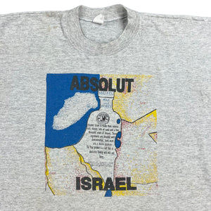 Vintage 90s Absolut Vodka Israel graphic tee (XL)