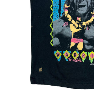 Vintage 1990 WWF Ultimate warrior YOUTH faded wrestling tee (YL)