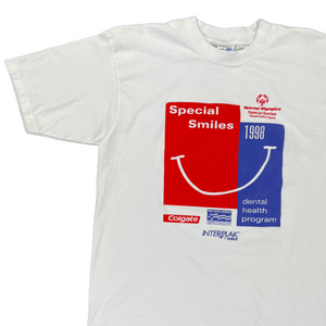 Vintage 1998 Colgate Special Smiles special Olympics graphic tee (L)