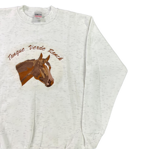 Vintage 90s Tanque Verde Ranch horse crewneck (L)