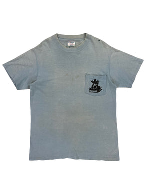 Vintage 80s Hanes Ski Muana Kea Hawaii faded pocket tee (M)