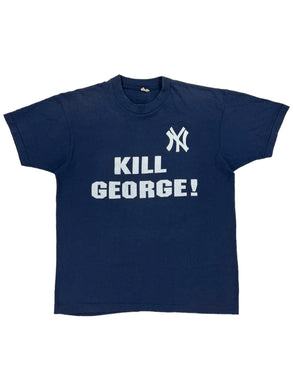 Vintage 80s New York Yankees Manager KILL GEORGE! MLB tee (L)