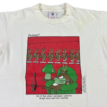 Load image into Gallery viewer, Vintage 1991 All The Other Reindeer USED to laugh and call him names Rudolph tee (L)