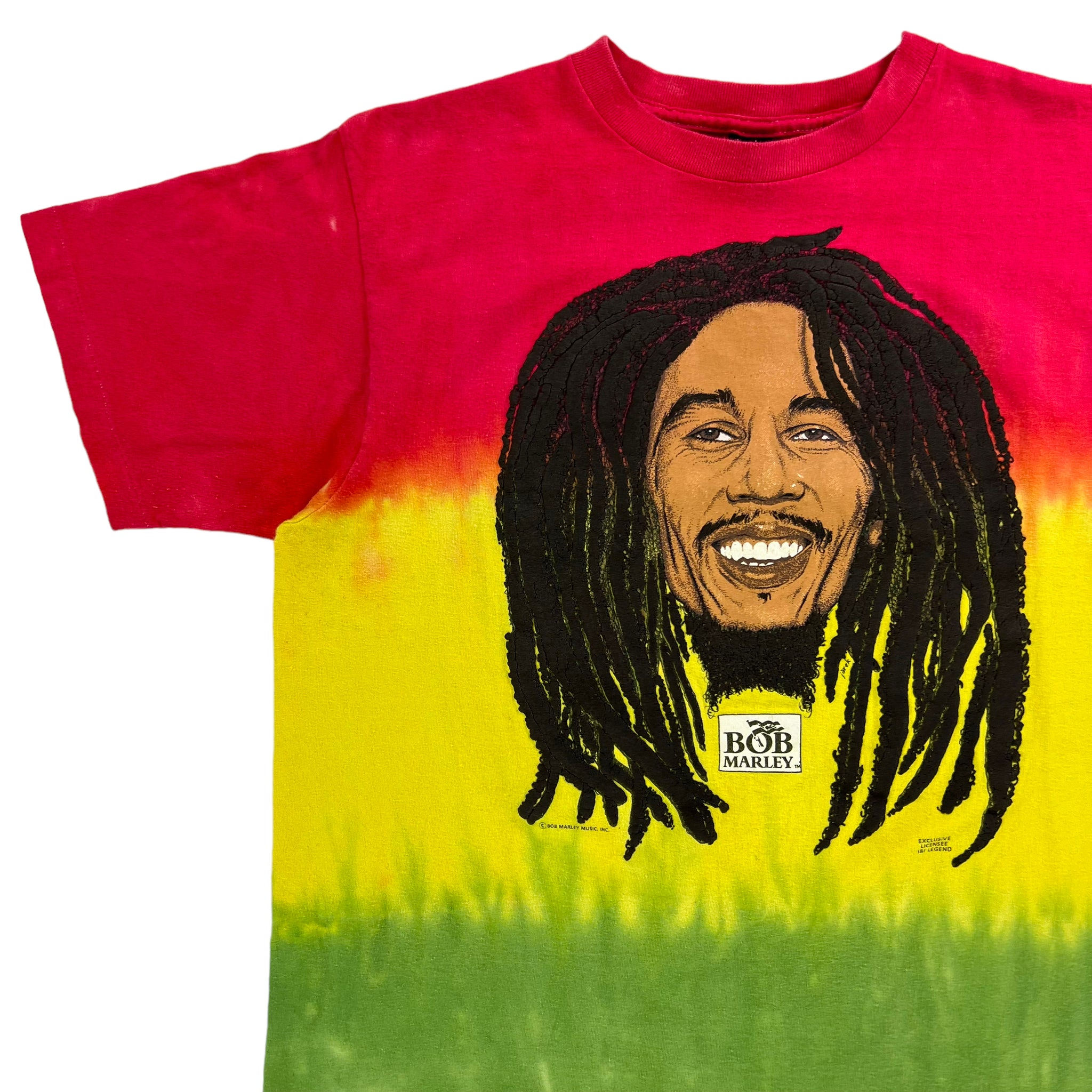 Vintage 90s Bob Marley Music Inc. tie dye puff print tee (L) – The