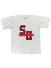 Load image into Gallery viewer, Vintage 90s Sam Houston State University paisley patch tee (M)