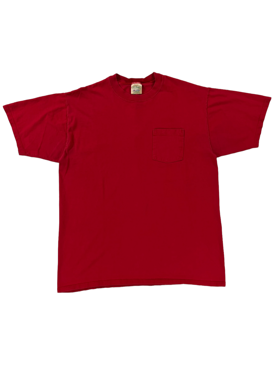 Vintage 90s LL Bean Russell Athletic red pocket tee (XL)