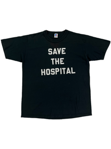 Vintage 80s Russell athletic “save the hospital” tee (XL)