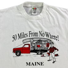 Load image into Gallery viewer, Vintage 90s Maine 50 miles from no where! graphic tee (M)