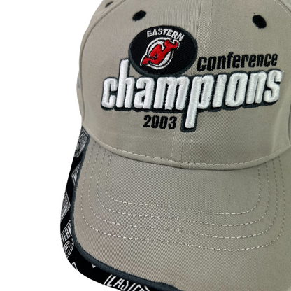 Vintage 2003 New Jersey Devils Conference Champions New Era Hockey Rules StrapBack DS
