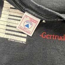 Load image into Gallery viewer, Vintage 90s “A piano is a piano is a piano.” - Gertrude Steinway quote music tee (XL)