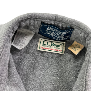 Vintage 90s L.L. Bean Women’s chamois cloth button up grey shirt (10)