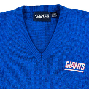 Vintage 90s Starter New York Giants v neck sweater (L)