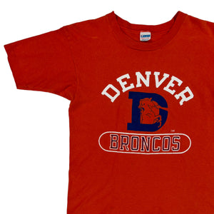 Vintage 80s Champion blue bar Denver Broncos old logo tee (M)
