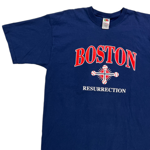 Vintage 2004 Boston Red Sox reverse the curse resurrection tour tee (XL)