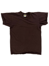 Load image into Gallery viewer, Vintage 70s Russell Athletic YOUTH blank brown tee (YM)