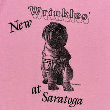 Load image into Gallery viewer, Vintage 80s New Wrinkles at Saratoga pug dog pink pastel tee (S)