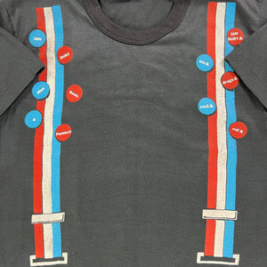 Vintage 70s 80s Blockhead Ian Dury & sex & drugs & rock & roll band tee (M/L)