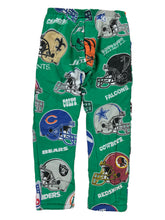 Load image into Gallery viewer, Vintage 1993 Upcycled NFL all over print football pants (L/XL)