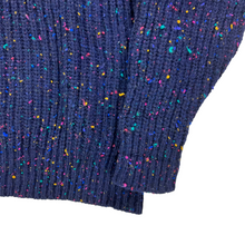 Load image into Gallery viewer, Vintage 2000s Gap 100% wool multicolor navy sweater (S)