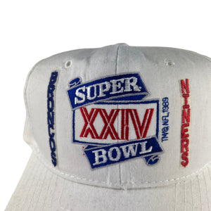 Vintage 90s Super Bowl XXIV Broncos Niners NFL SnapBack